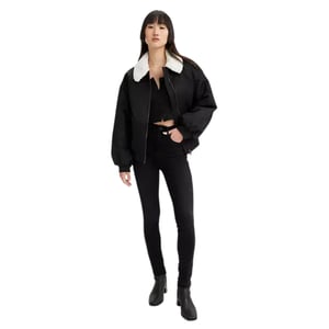 Levis Dames/Dames Mile High Super Skinny Jeans in katoenmix (Zwart)