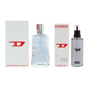 Diesel D Eau De Toilette 100ml Refillable Spray + 150ml Refill