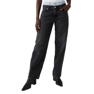 Levis Dammodell 94 – Baggy-jeans i denim med hög midja (Svart tvätt)