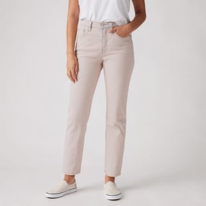 Levis 501 Straight Leg Ankle Grazer Jeans - Dam/Lady (Candyfloss)
