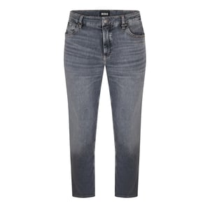 Boss Heren Maine Denim Mid Rise Slim Jeans (Donkergrijs)