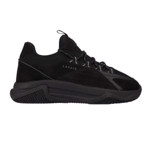 Lavair Dames/Dames Leren Trainers (Zwart)
