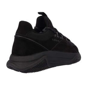 Lavair Dames/Dames Leren Trainers (Zwart)