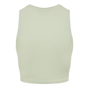 Noisy May Geknoopte mouwloze crop top voor dames (Aqua Grijs)