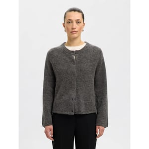 Selected Femme slwlulu new ls knit cardigan noos 16098138 medium grey melange