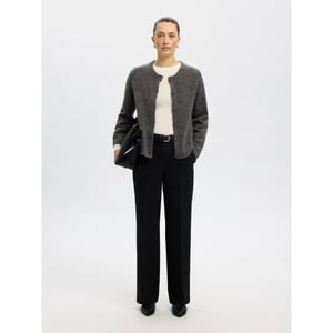 Selected Femme slwlulu new ls knit cardigan noos 16098138 medium grey melange