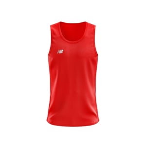 New Balance Top met ronde hals voor kinderen (Rood met een hoog risico)