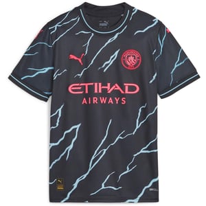 Puma Kinderen/Kids 23/24 Manchester City FC derde shirt (Donkere marine)