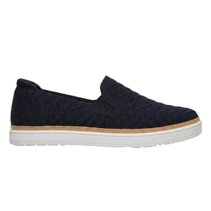 Skechers Coast Drive-loafers met structuur voor dames (Zwart)