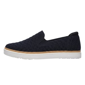 Skechers Coast Drive-loafers met structuur voor dames (Zwart)