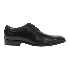 Giorgio Herenformele schoenen met lage hak van volnerfleer (Zwart)