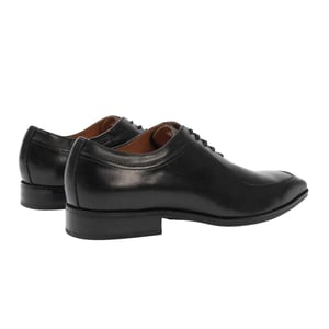 Giorgio Herenformele schoenen met lage hak van volnerfleer (Zwart)