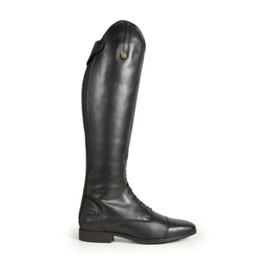 Brogini Unisex Albareto Faux Leather Wide Yard Boots voor volwassenen (Zwart)