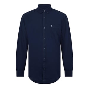 Original Penguin Oxford långärmad skjorta med knäppning för män (Yale Blue)