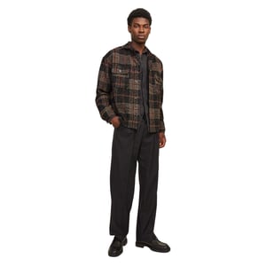 Jack And Jones Heren Bouclé Regular Overhemd met lange mouwen (IJzeren poort)