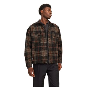 Jack And Jones Heren Bouclé Regular Overhemd met lange mouwen (IJzeren poort)