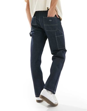 Jack & Jones Eddie löst passande snickarjeans i mörk indigo