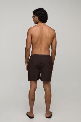 Textured Mid Length Swim Short