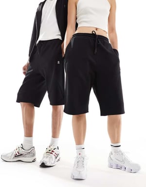 Dr Denim unisex Madden jogger-stil shorts i svart