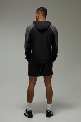 Man Active Colour Block Contrast Trim Windbreaker