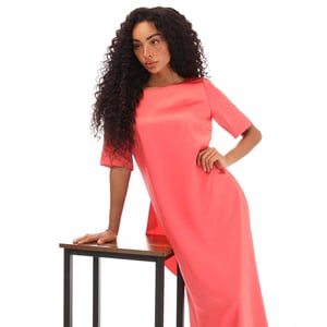Boss Dibeca midi-jurk voor dames (Roze)