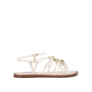 La Charmer White Sandals