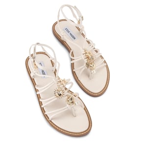 La Charmer White Sandals