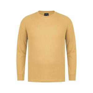 Fabric Heren Wafel T-shirt met lange mouwen (Goud)