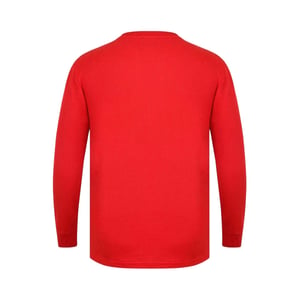 Fabric Heren Wafel T-shirt met lange mouwen (Rood)