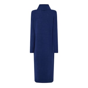 Pieces Dames Gebreide Coltruit Jurk (Blauw)