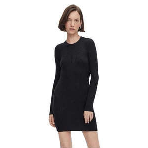 Pieces Mini-T-shirtjurk voor dames (Zwart)