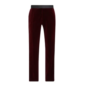 Boss Heren C-Genius smokingbroek (Donkerrood)