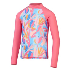 Speedo Girls Regular Raglan långärmad t-shirt (Rosa/blå)
