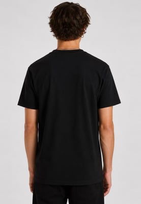 Vans Mens Classic Logo T Shirt in Black/Silver