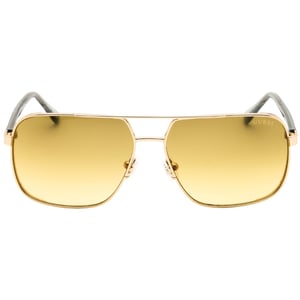 Guess Shiny Pale Gold Brown Gradient Sunglasses