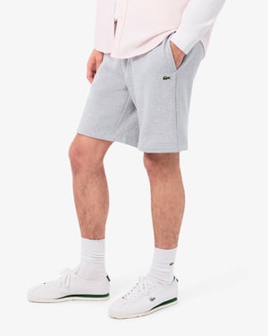 Regular Fit Logo Detail Shorts in Grey