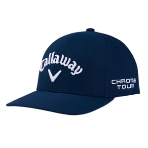Callaway Heren Wordmark Gebogen Piek Cap (Marine / Wit)