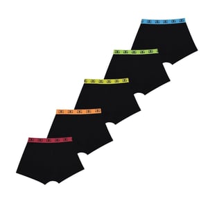 Giorgio Jongens Boxershorts (Verpakking van 5) (Zwart/Multi-kleurig)