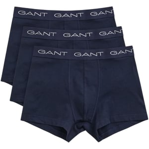 Gant Boxershorts voor heren van katoenmix met logo (set van 3) (Blauw)