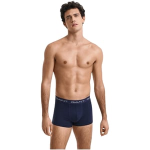 Gant Boxershorts voor heren van katoenmix met logo (set van 3) (Blauw)