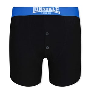 Lonsdale Boxershorts voor jongens (Set van 2) (Zwart/Blauw)