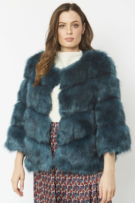 Luxury Multi Faux Fur Jacket