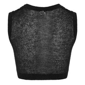 Diesel Dames/Dames Arstica Gebreide Gewatteerde Top (Zwart)