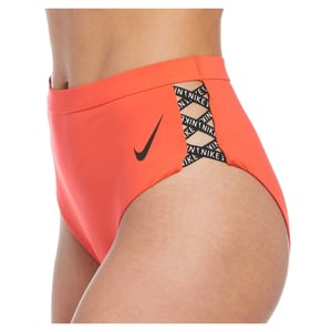 Nike Dames/dames Bikinibroekje met hoge taille (Helder karmozijnrood)