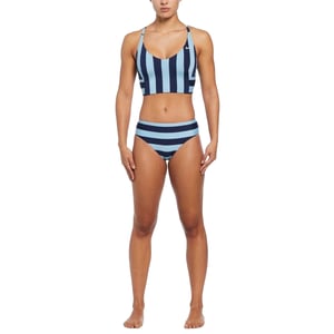 Nike Bikiniunderdel, dam/dam, med horisontell rand (Marinblått)
