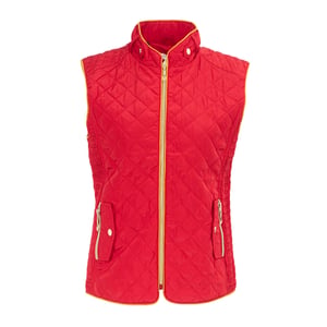 Miso Kvinnor/Damer Quilted Gilet (Röd)