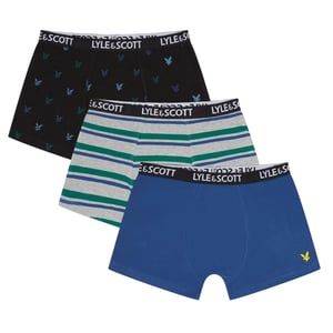 Lyle & Scott Boxershorts voor jongens (Set van 3) (Blauw)