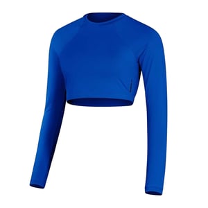 Speedo Jersey Raglan Athletic Crop Top för damer/kvinnor (Blå)