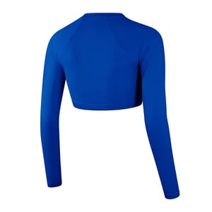 Speedo Jersey Raglan Athletic Crop Top för damer/kvinnor (Blå)