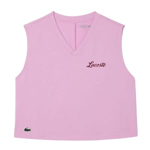 Lacoste Dames/Dames Sport Relaxed Fit Mouwloze Gewaad Top (Roze)